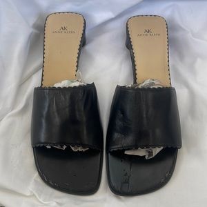 Anne Klein chunky kitten heel